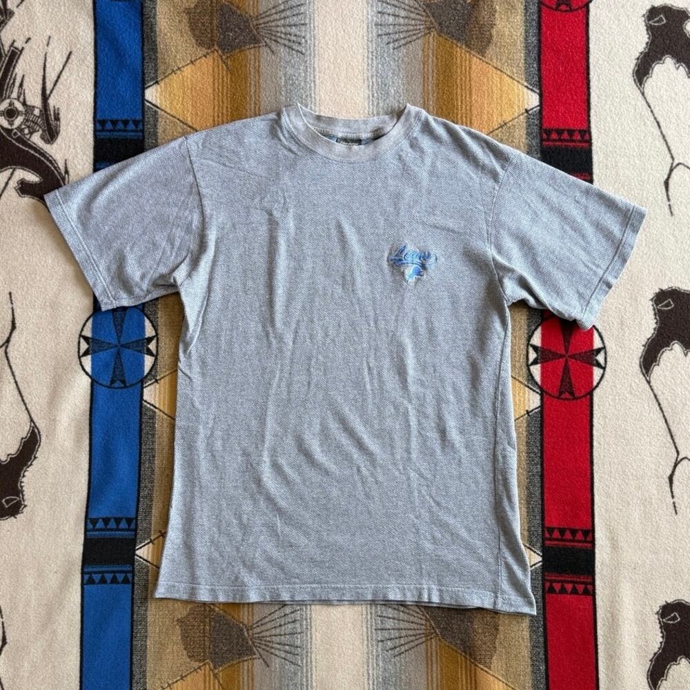 Vintage Y2K Detroit Lions Embroidered T-Shirt Size Large NFL Football